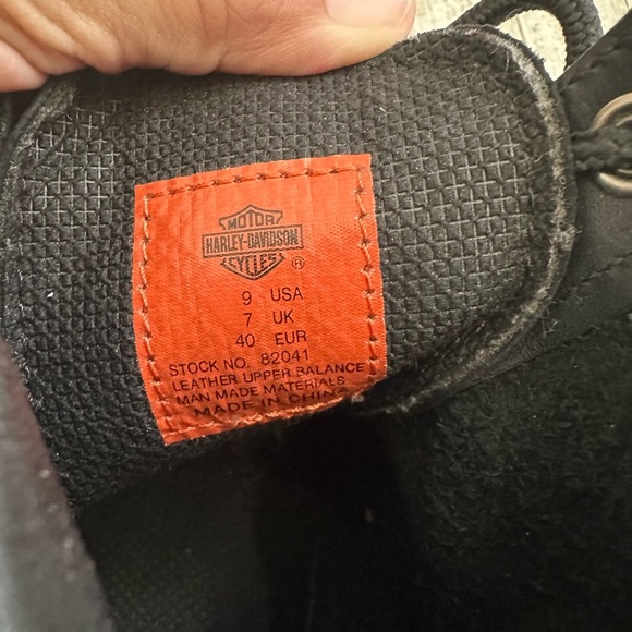 Harley Davidson Kiltie Women's black Full
Grain Logger Motorcycle Boots - Picture 8 of 10